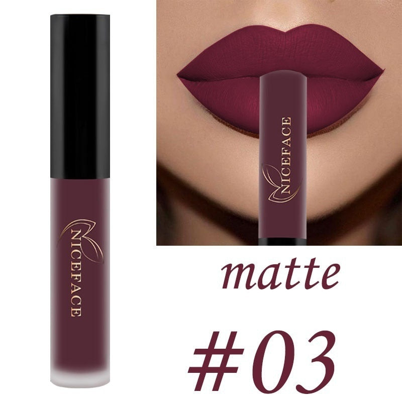 Waterproof Matte Lip Gloss Liquid Lipstick