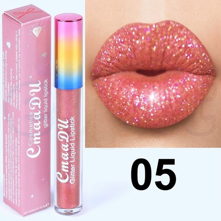 Choose 1 or 6 Color Glitter Matte Lipstick