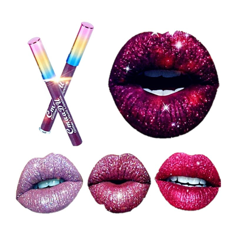 Choose 1 or 6 Color Glitter Matte Lipstick