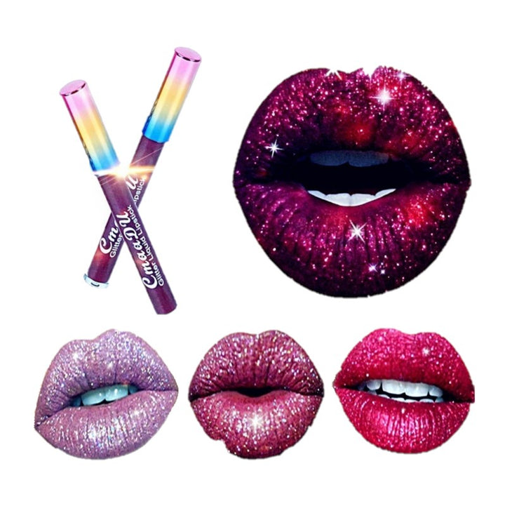 Choose 1 or 6 Color Glitter Matte Lipstick