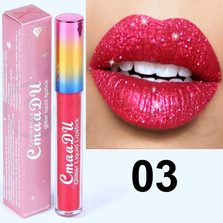 Choose 1 or 6 Color Glitter Matte Lipstick