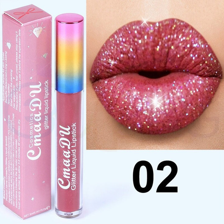 Choose 1 or 6 Color Glitter Matte Lipstick