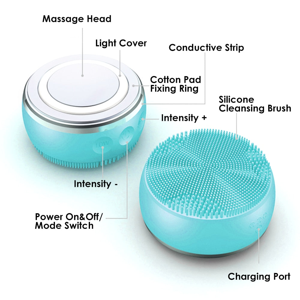 Electric Face Cleansing Silicone Brush