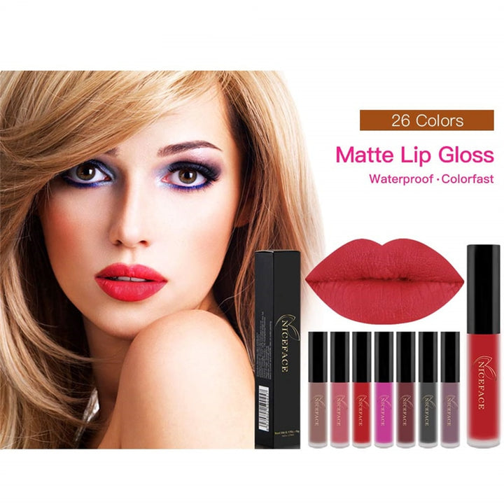 Waterproof Matte Lip Gloss Liquid Lipstick