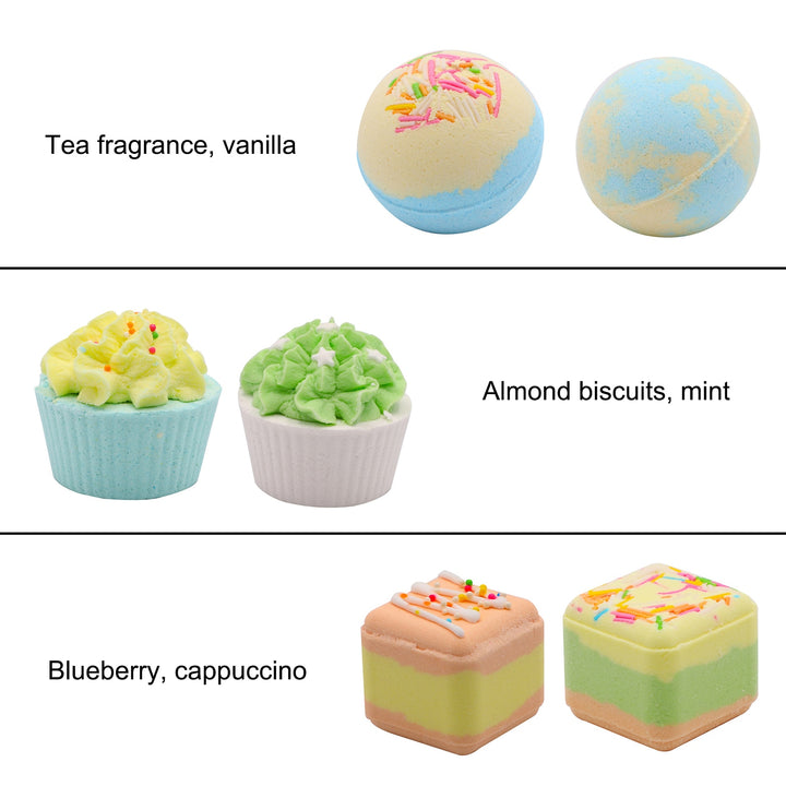 Organic 6 Bath Bombs Set