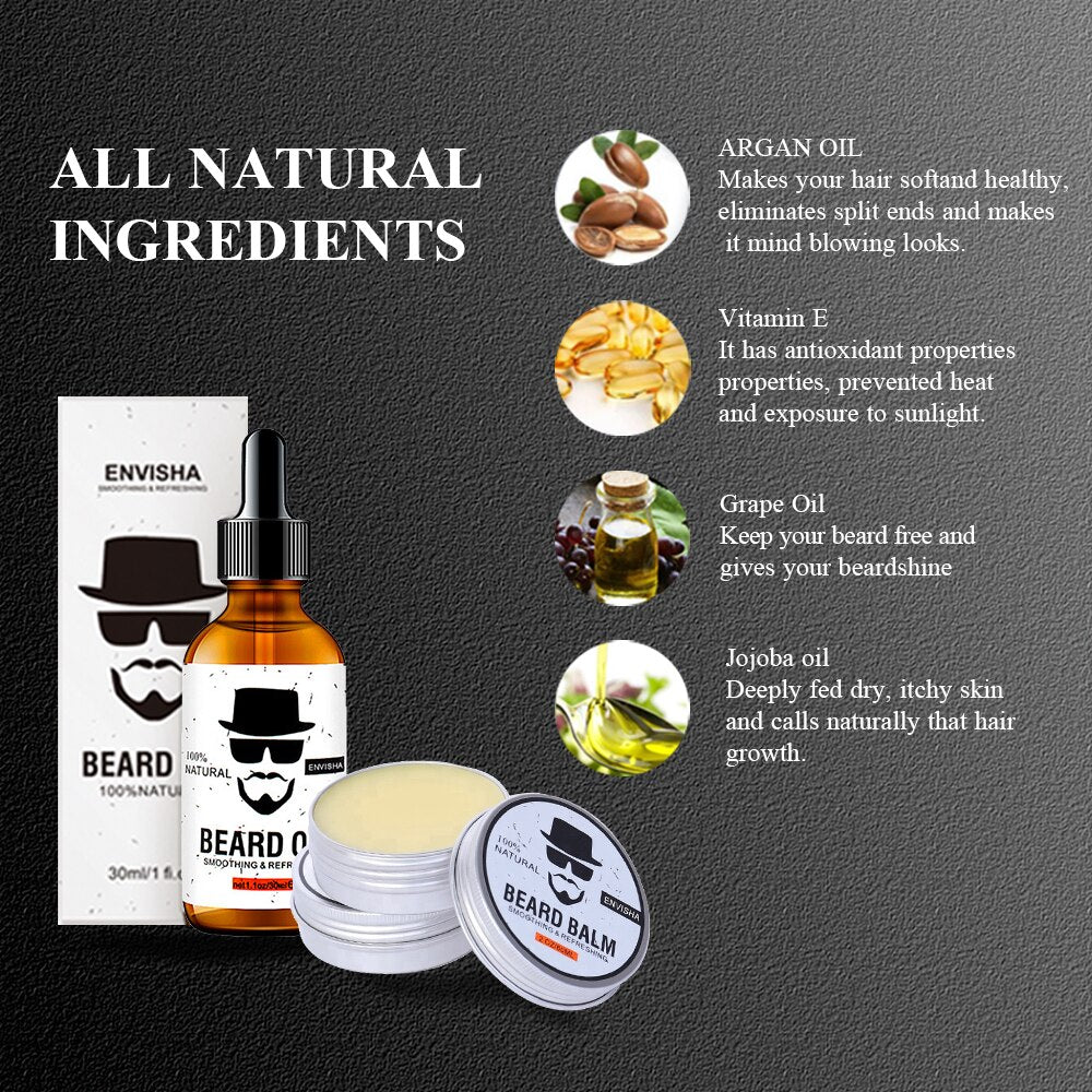 Organic Men's Beard Care Set