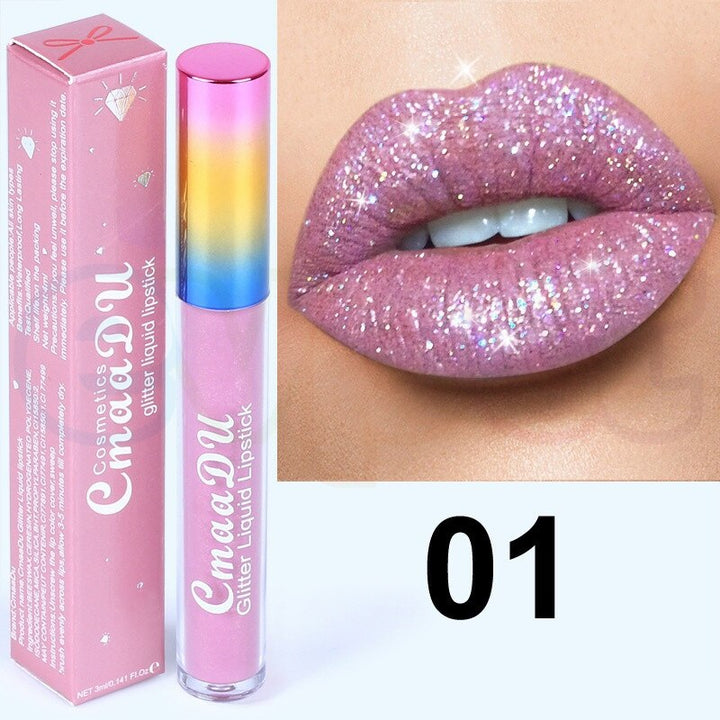 Choose 1 or 6 Color Glitter Matte Lipstick