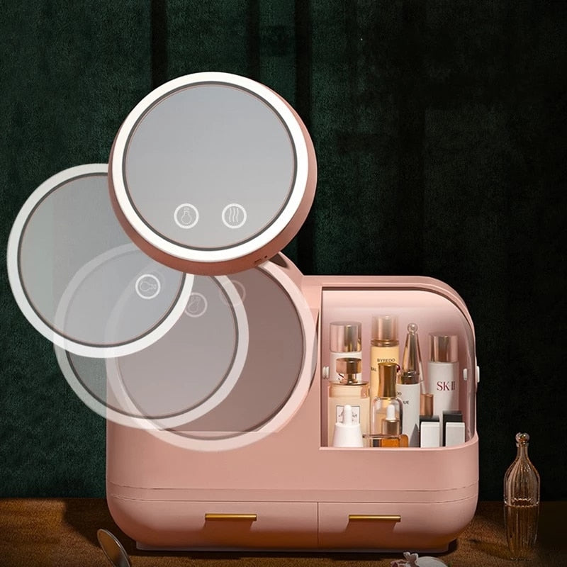 LED Light Makeup Storage Case