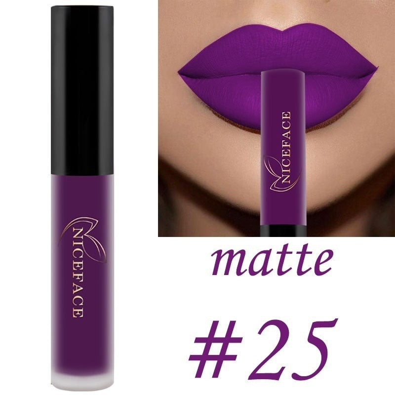 Waterproof Matte Lip Gloss Liquid Lipstick