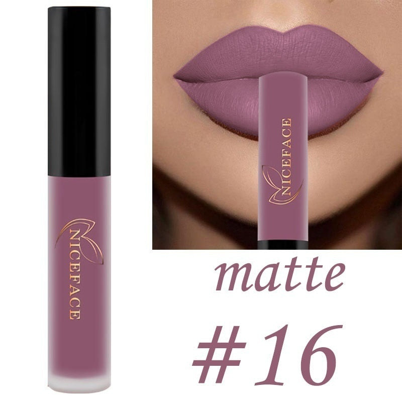 Waterproof Matte Lip Gloss Liquid Lipstick