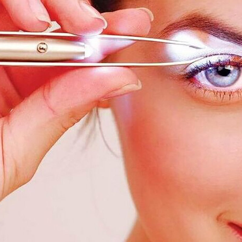 Stainless Steel LED Light Tweezers