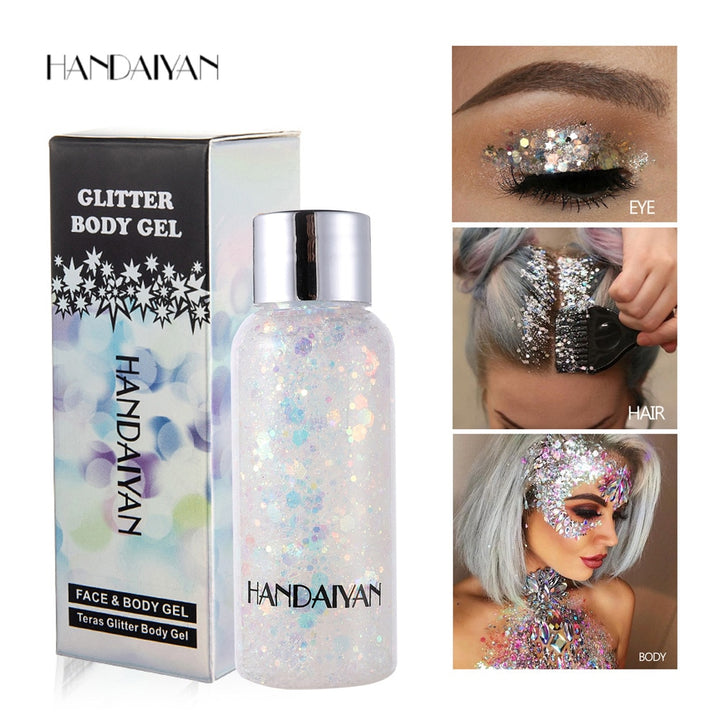 Hair Body Face Glitter Gel